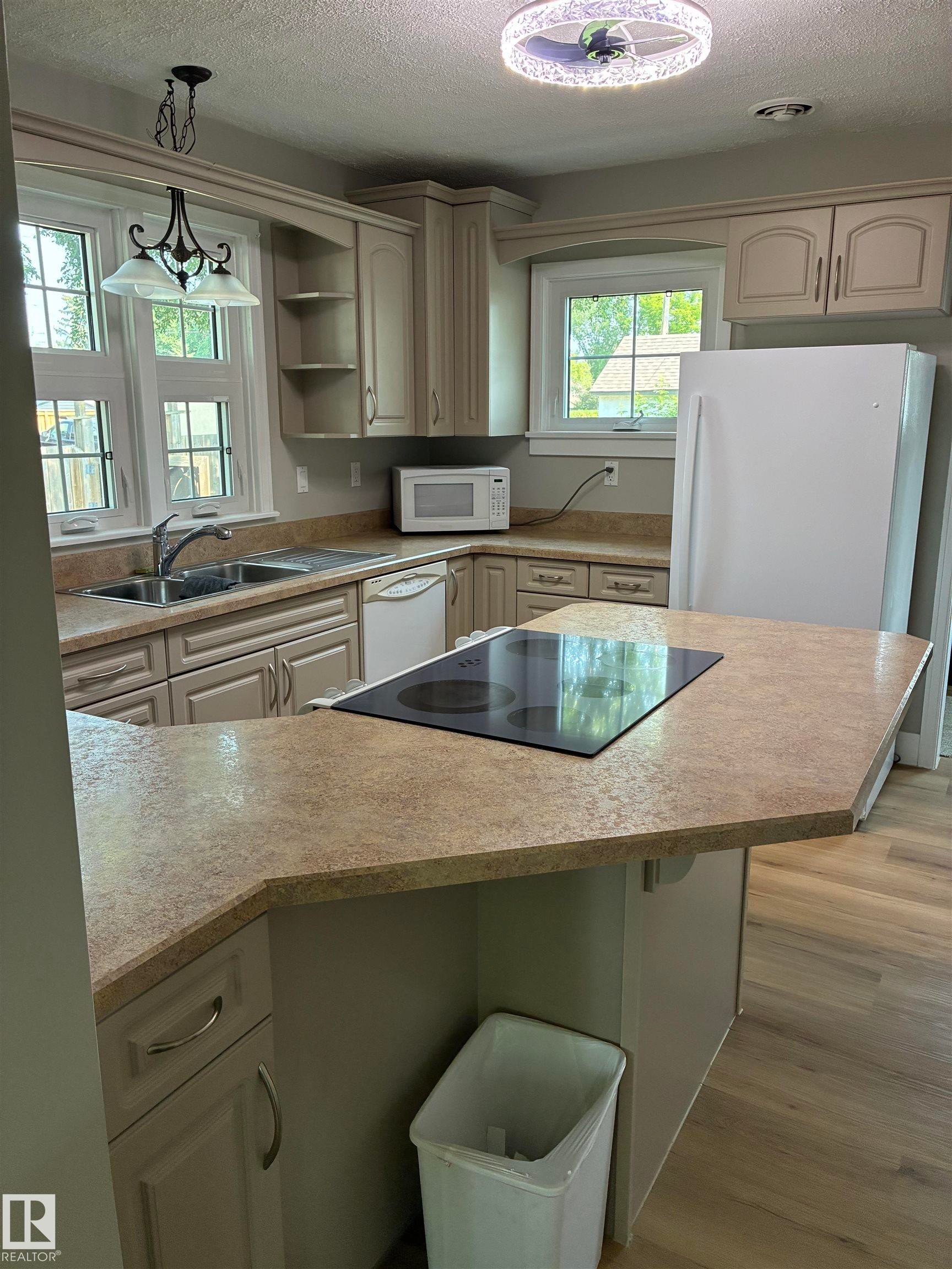 5240 55 Avenue, Viking, AB - Indoor Photo Showing Kitchen With Double Sink