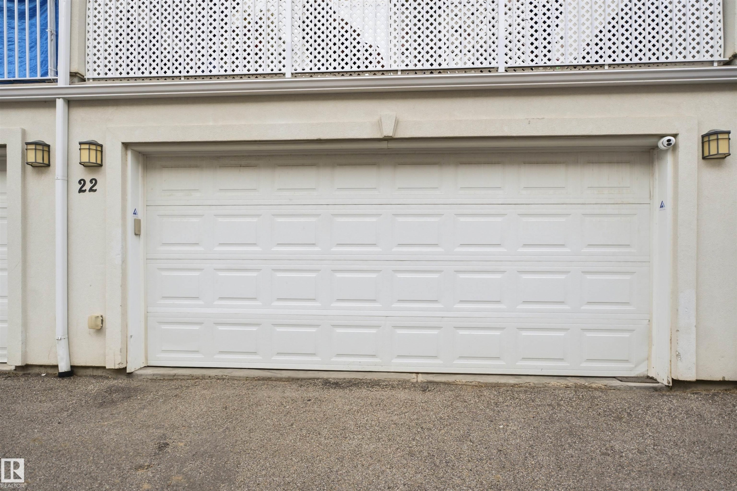 White panel garage door - #22 723 172 Street Sw, Edmonton, AB