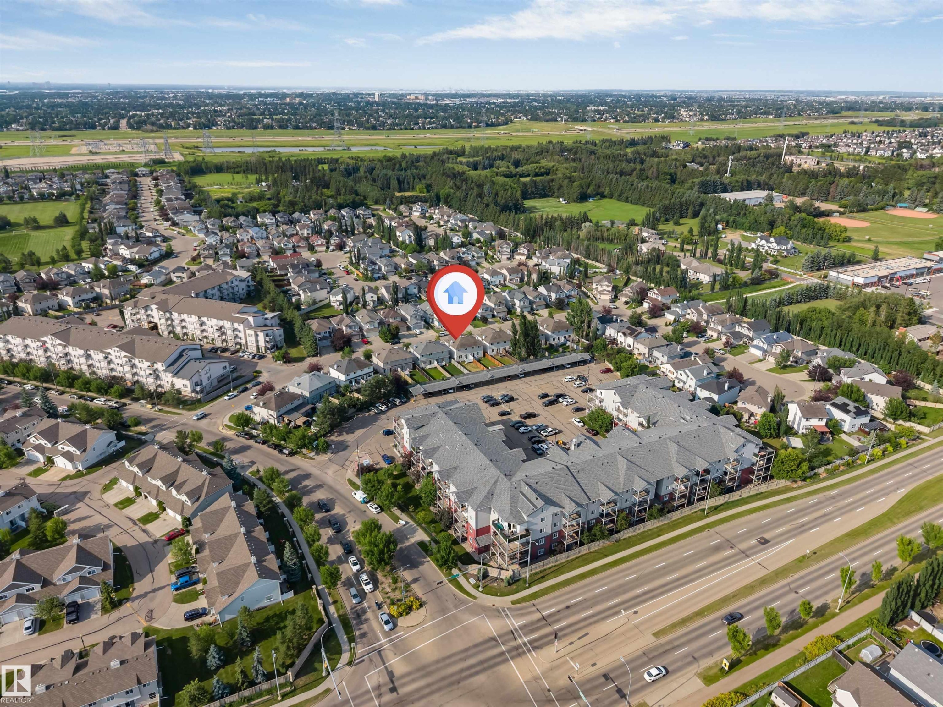 7743 8 Avenue Sw, Edmonton, AB - Outdoor With View