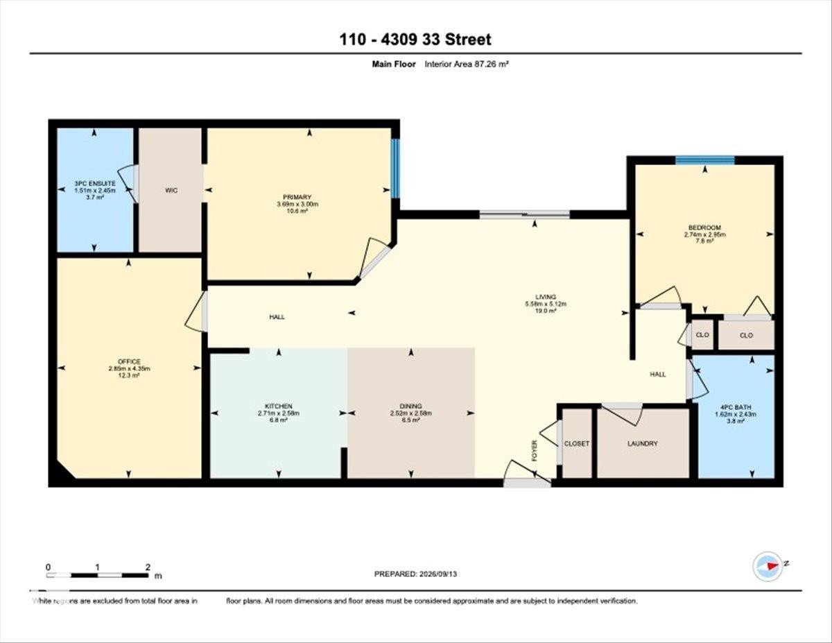 Floor plan - #110 4309 33 St, Stony Plain, AB