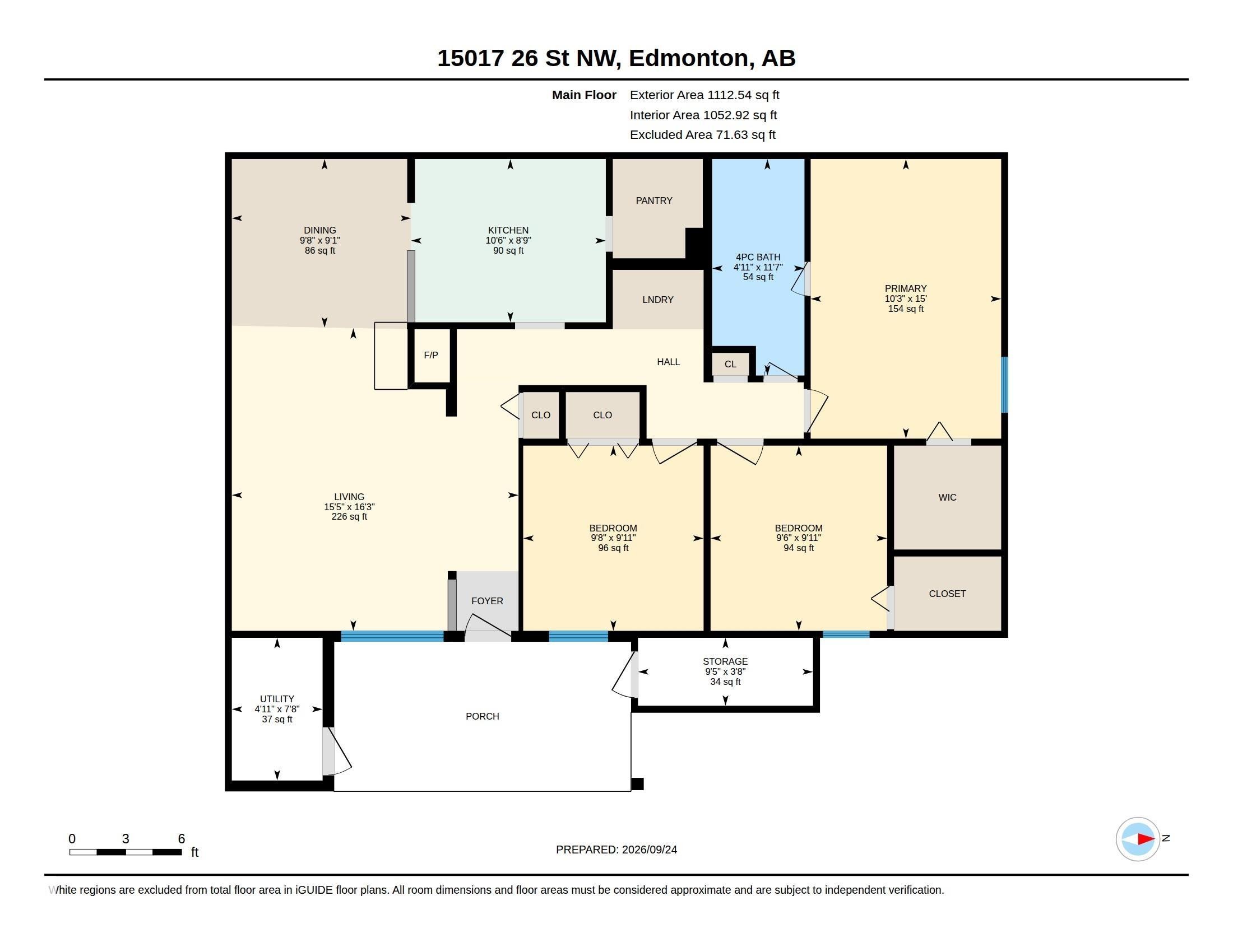 Floor plan - 15017 26 Street Nw, Edmonton, AB