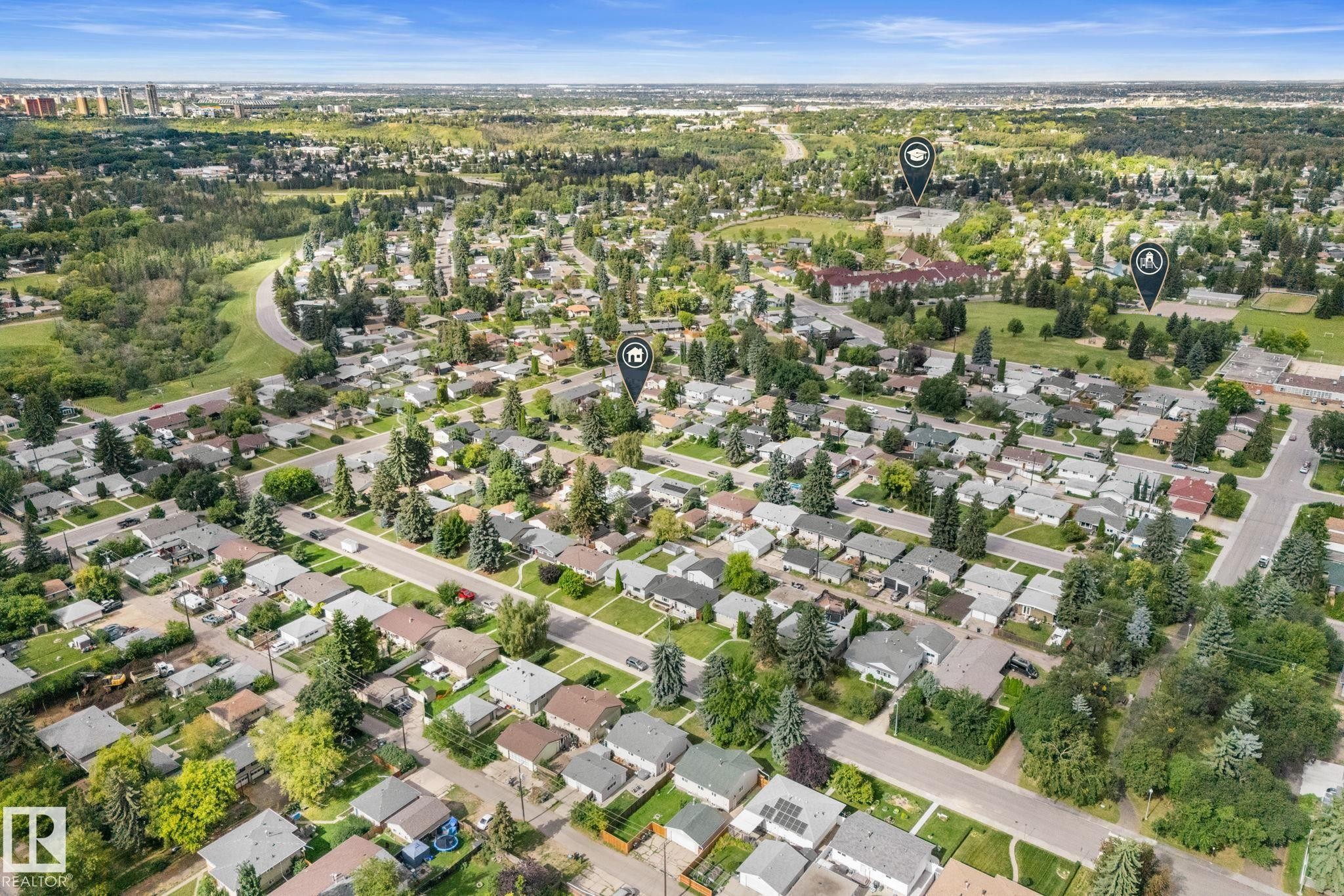 Residential property with mature trees and established landscaping - 6108 102 Avenue Nw, Edmonton, AB