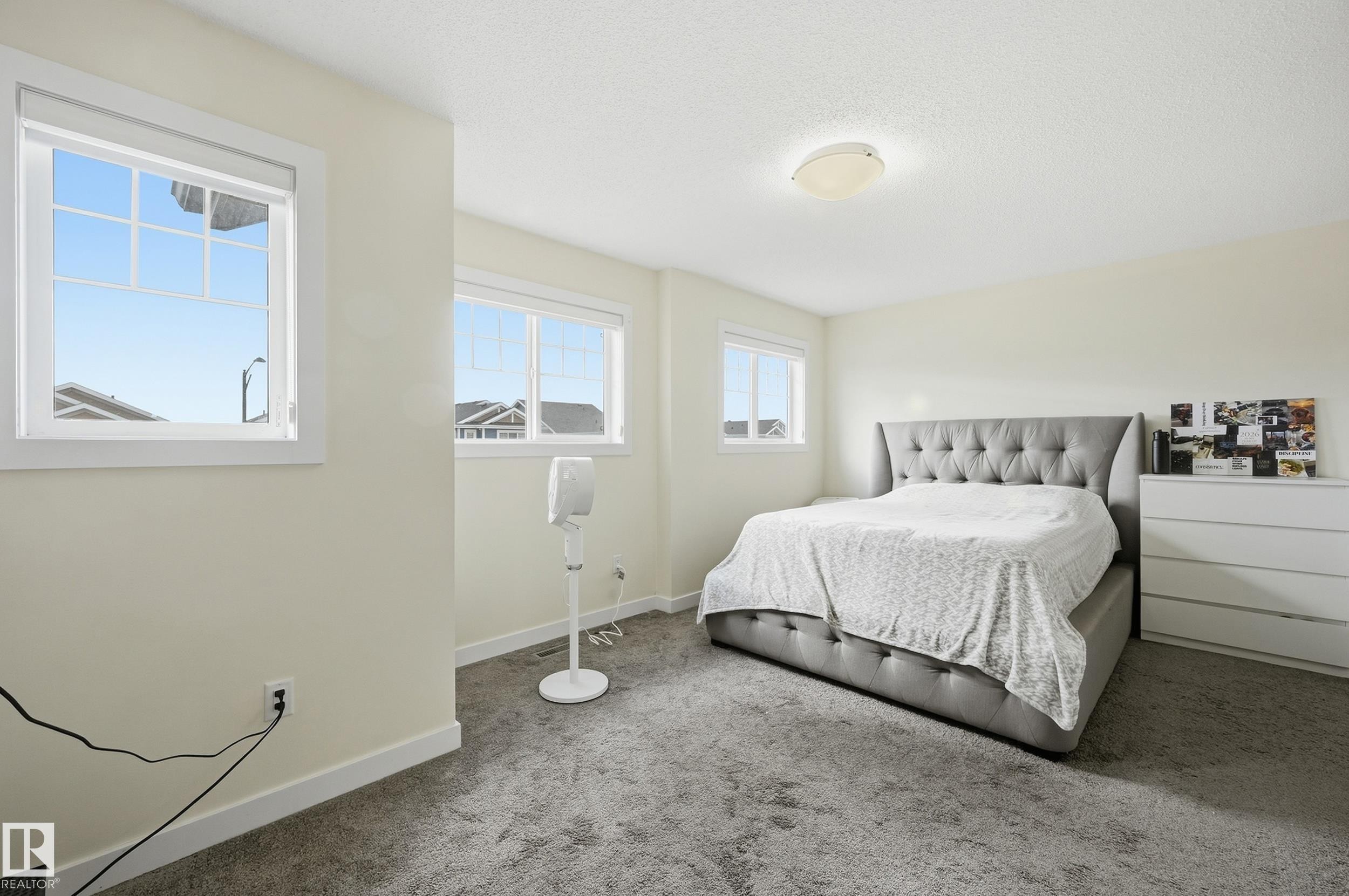 Multiple windows offering ample light, light-colored walls, and a flush-mount ceiling light fixture - 941 Ebbers Crescent Nw, Edmonton, AB