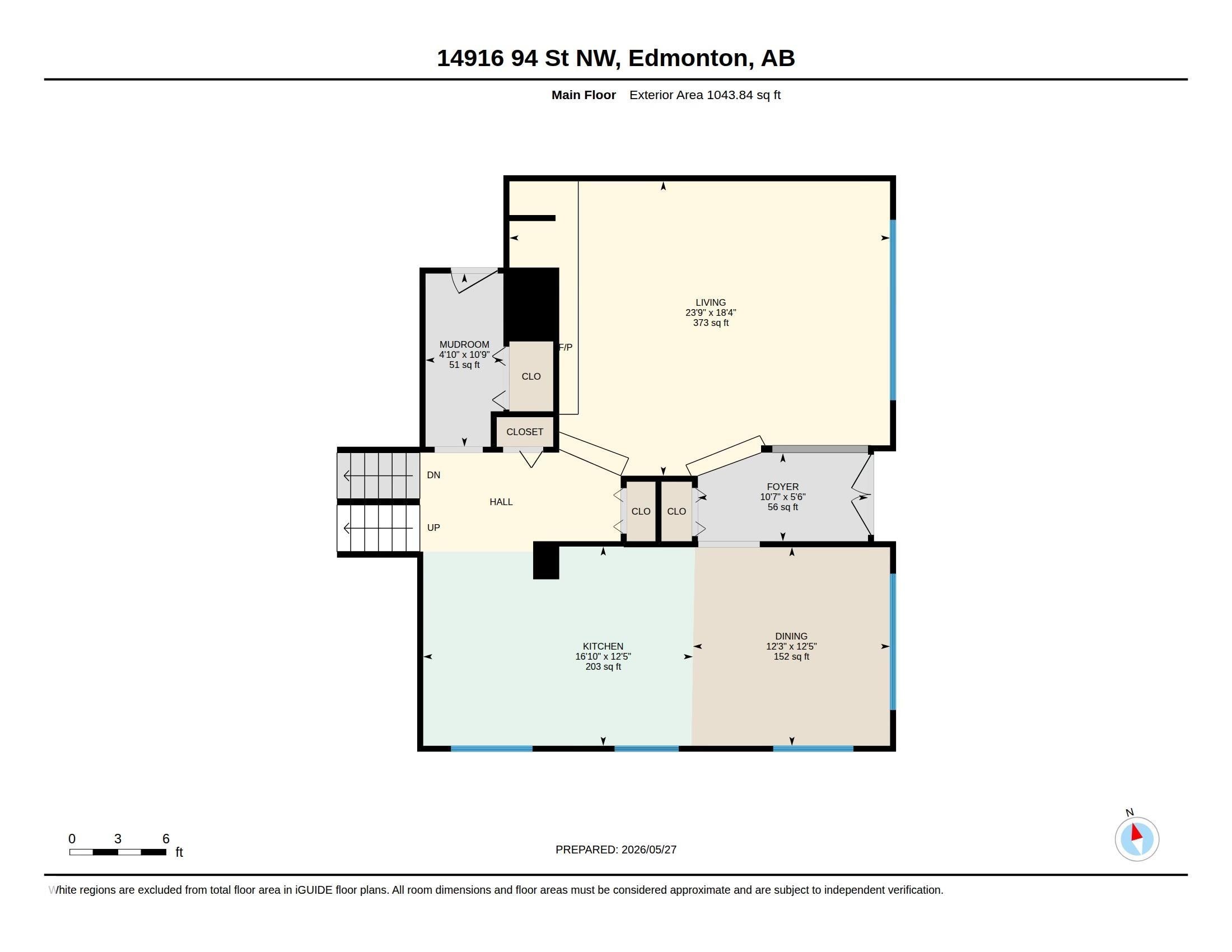 Floor plan - 14916 94 Street Nw, Edmonton, AB