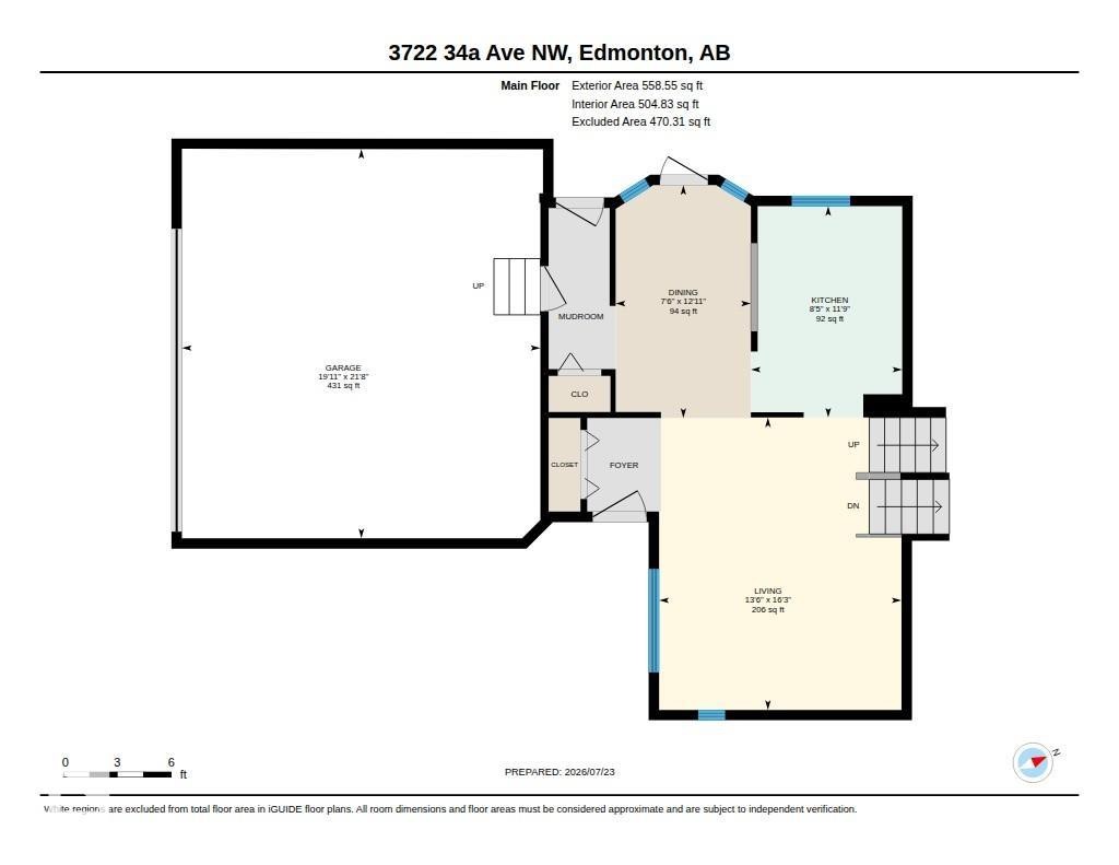 Floor plan - 3722 34A Avenue Nw, Edmonton, AB