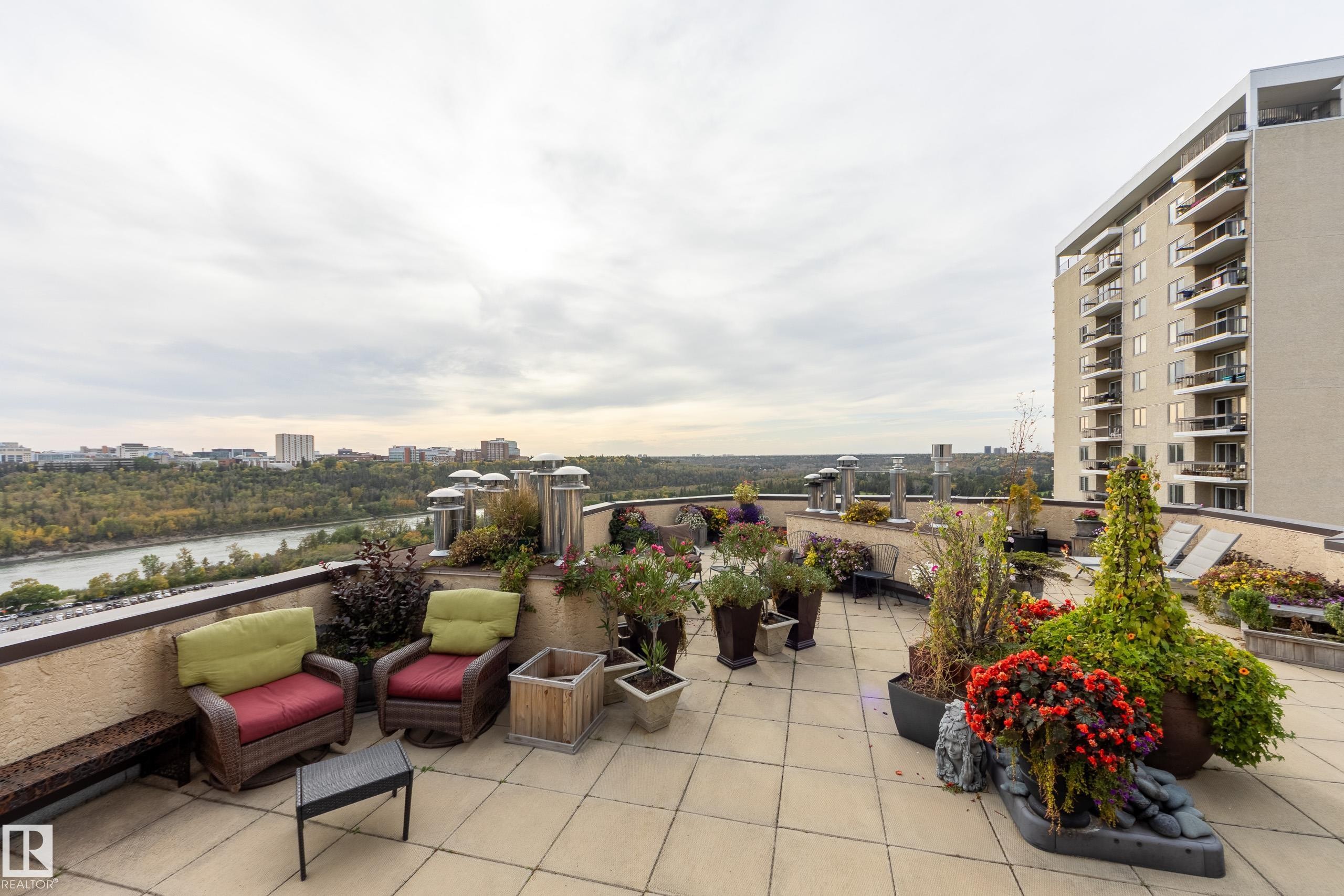 Rooftop Patio for those warm summer nights and Canada Day fireworks. - #7 9734 111 St Nw, Edmonton, AB