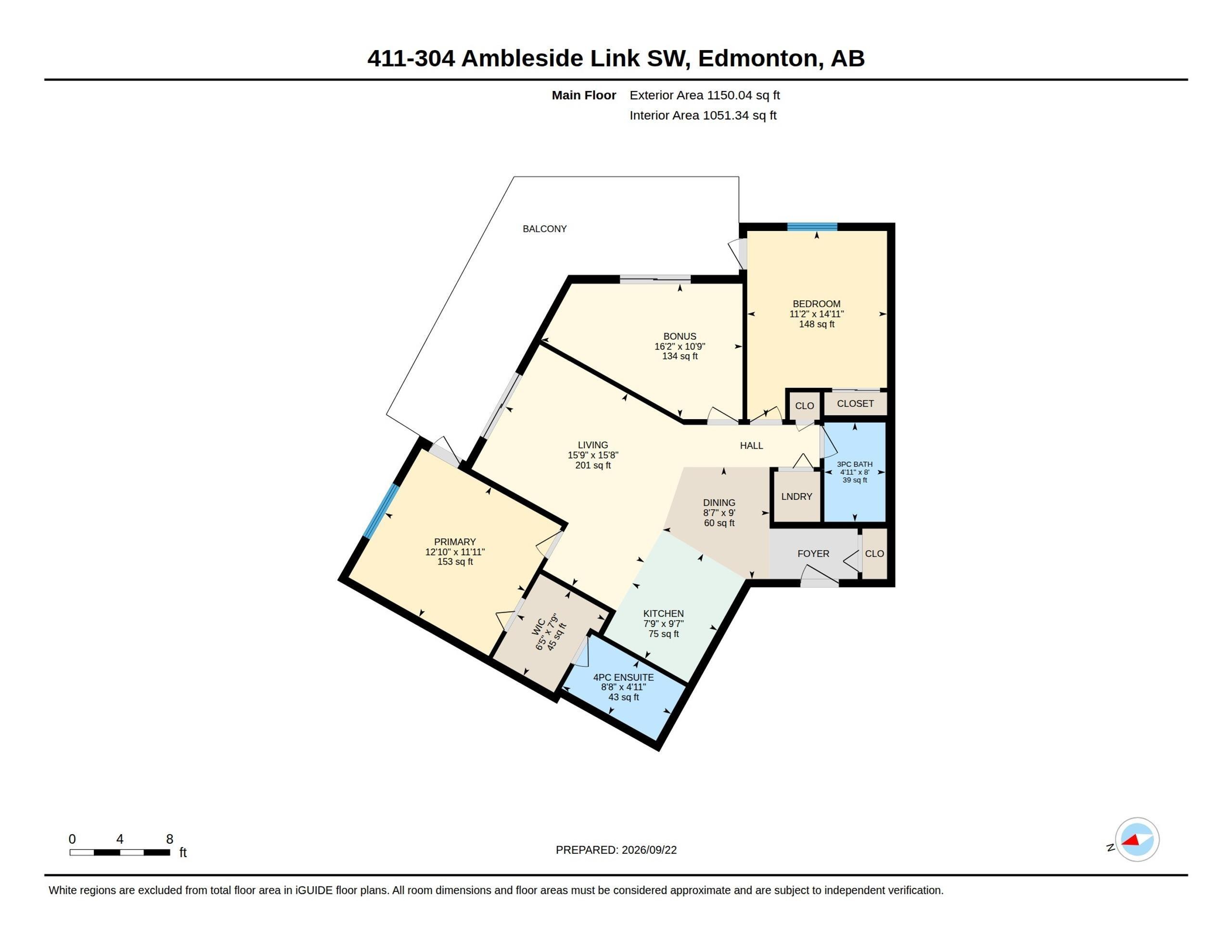 Floor plan - #411 304 Ambleside Link Li Sw, Edmonton, AB