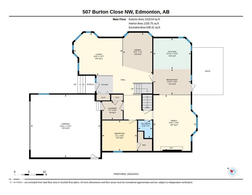 Floor plan - 507 Burton Close Nw, Edmonton, AB