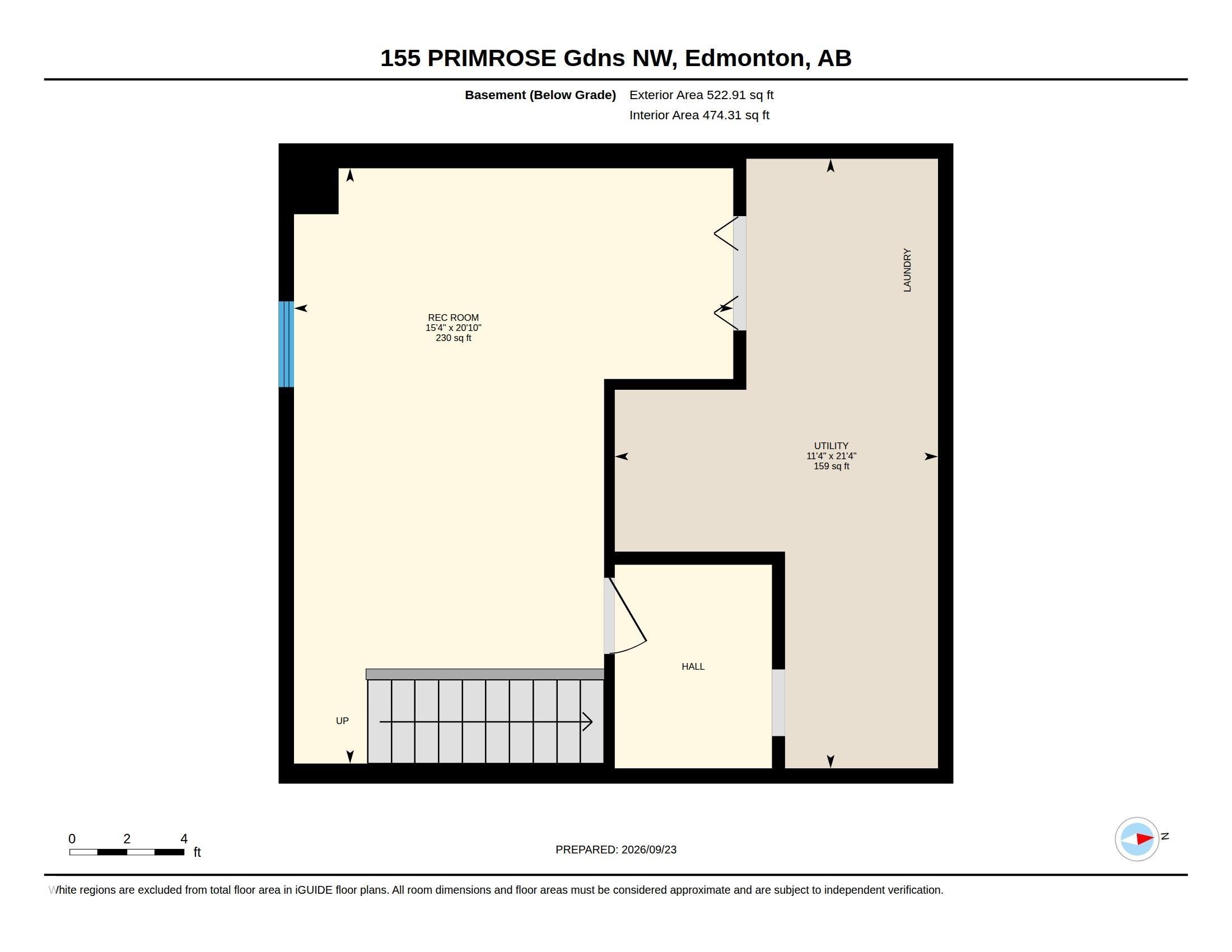 Floor plan - 155 Primrose Gardens Gardens Nw, Edmonton, AB