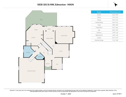 Floor plan - 5830 181 Street Nw, Edmonton, AB 