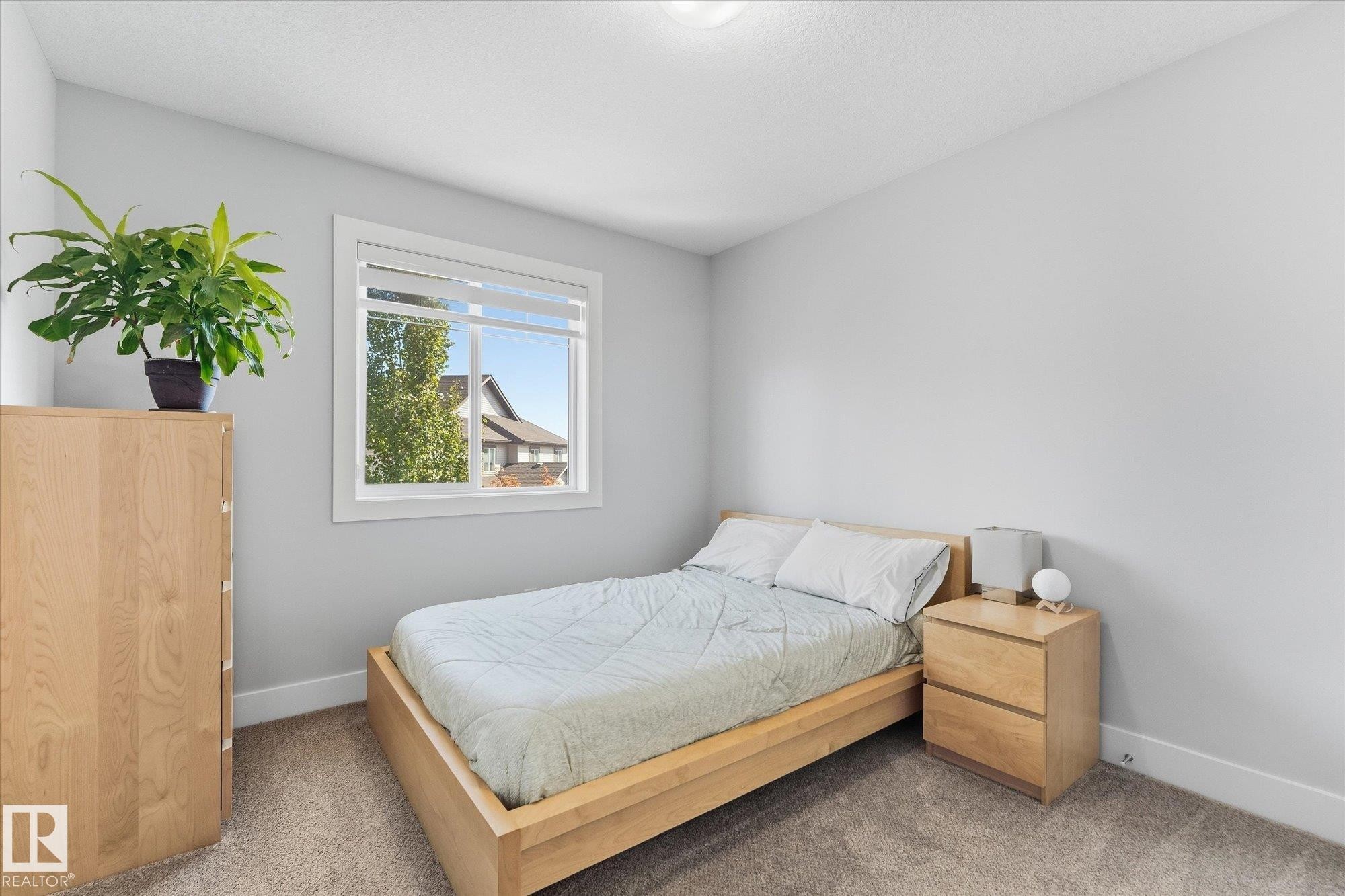 Plush carpet flooring complements light-toned walls - #15 4835 Wright Dr Sw, Edmonton, AB