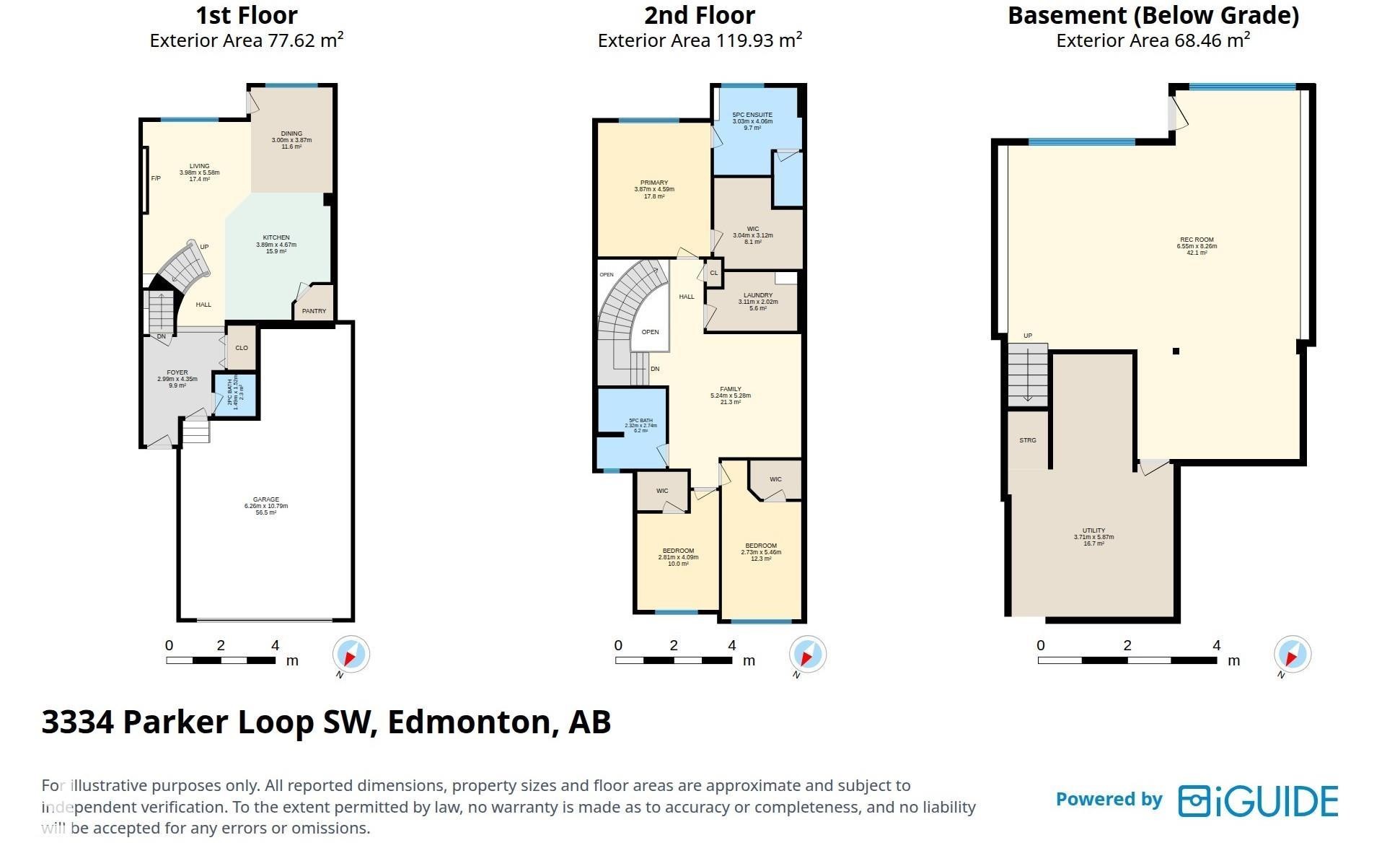 Floor plan - 3334 Parker Loop Sw, Edmonton, AB