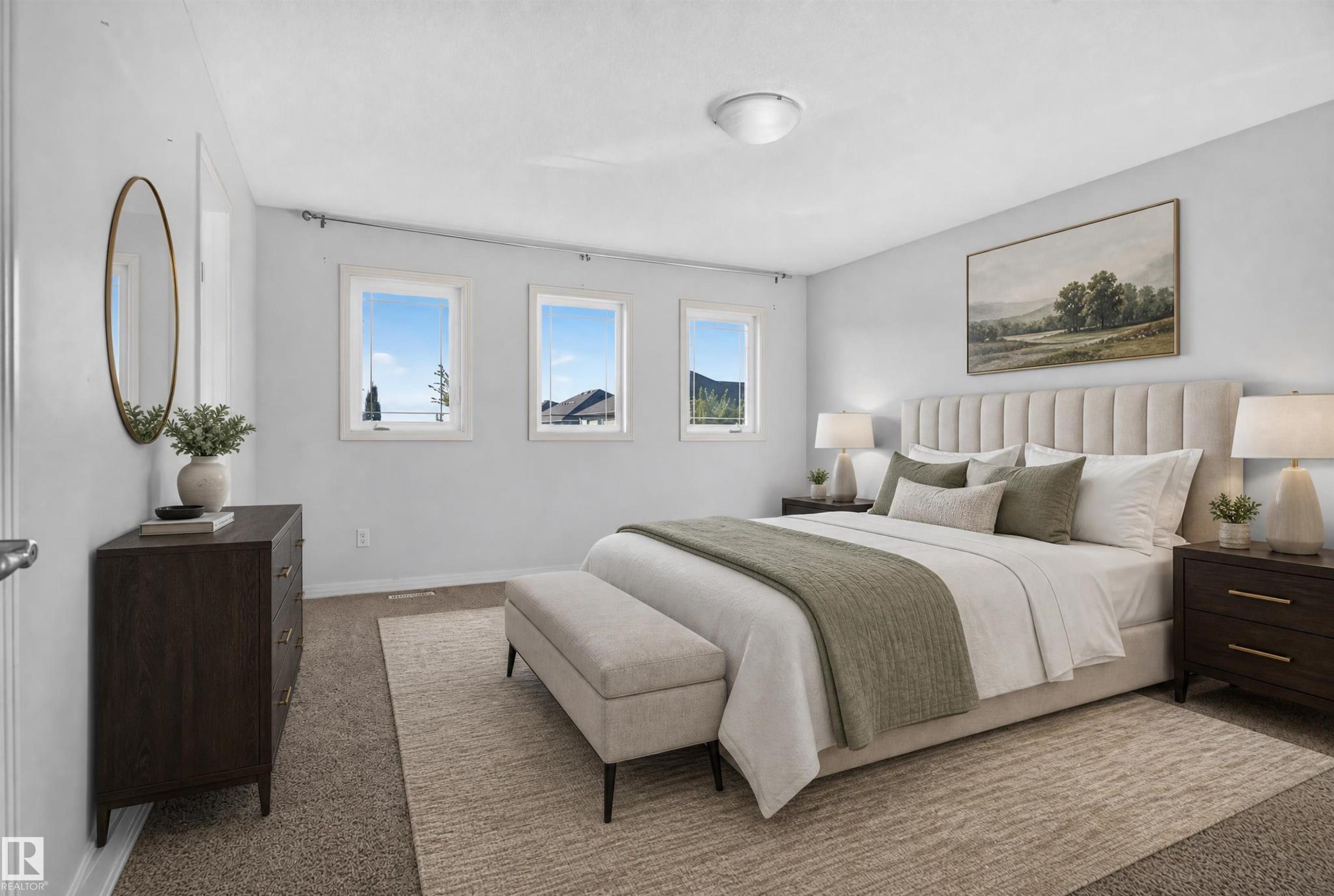 Three individual windows provide natural light - 2145 28 Street Nw, Edmonton, AB