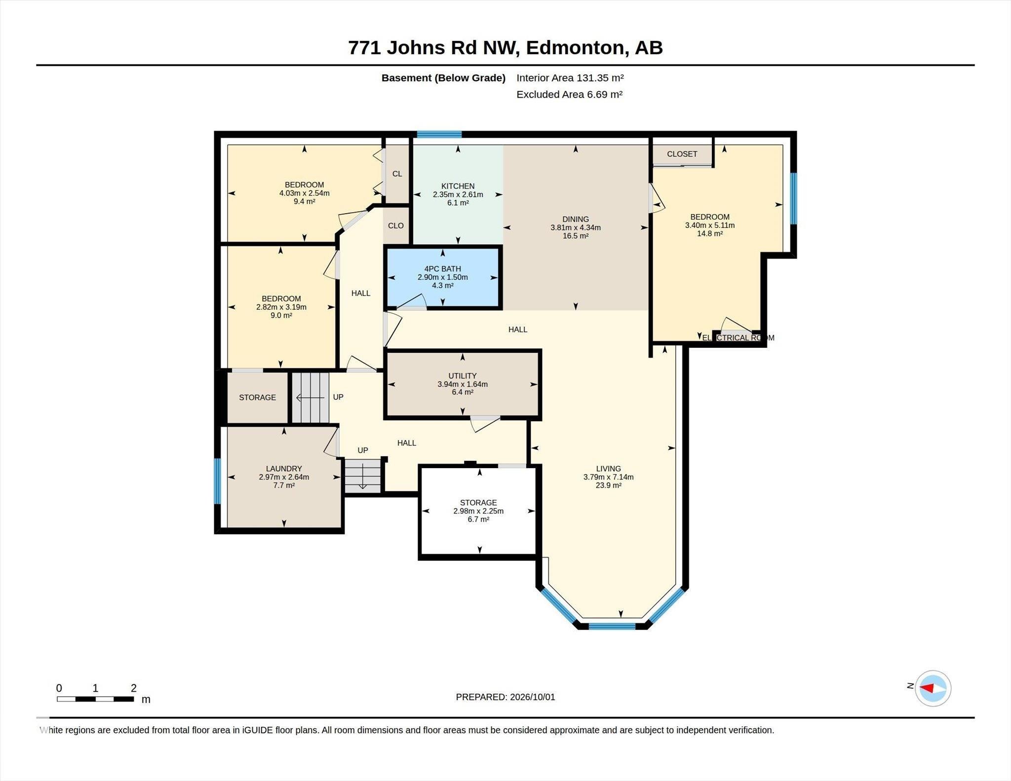 Floor plan - 771 Johns Road Nw, Edmonton, AB