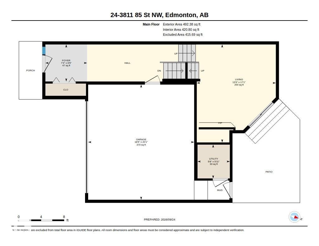 Floor plan - #24 3811 85 St Nw, Edmonton, AB