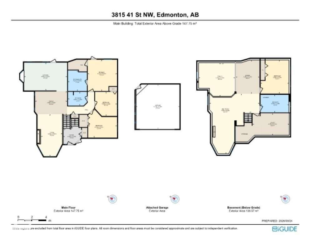 Floor plan Upper and Lower - 3815 41 Street Nw, Edmonton, AB