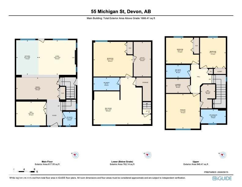 Floor plan - 55 Michigan Street, Devon, AB