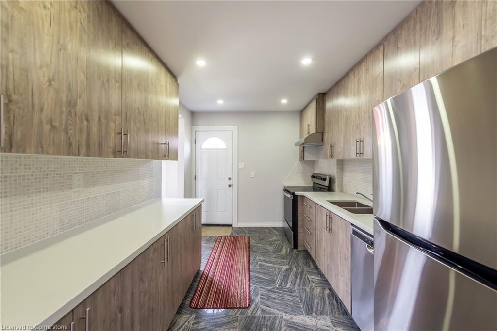 49 Cameron Avenue N, Hamilton, ON - Indoor Photo Showing Kitchen With Double Sink