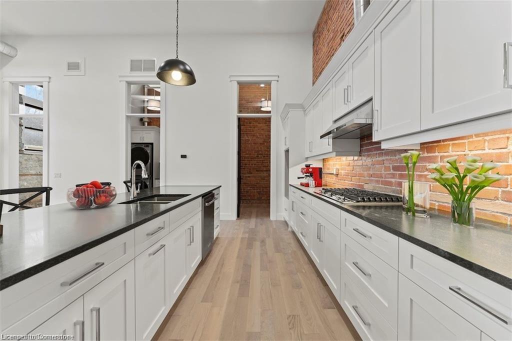 201-247 Brock Street, Amherstburg, ON - Indoor Photo Showing Kitchen With Double Sink With Upgraded Kitchen