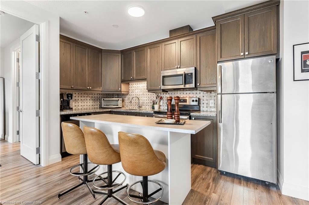 415-118 King Street E, Hamilton, ON - Indoor Photo Showing Kitchen With Stainless Steel Kitchen