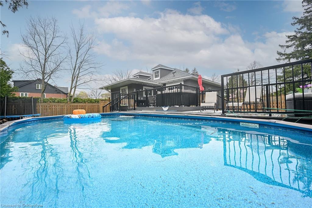 205 Sanatorium Road, Hamilton, ON - Outdoor With Above Ground Pool With Backyard