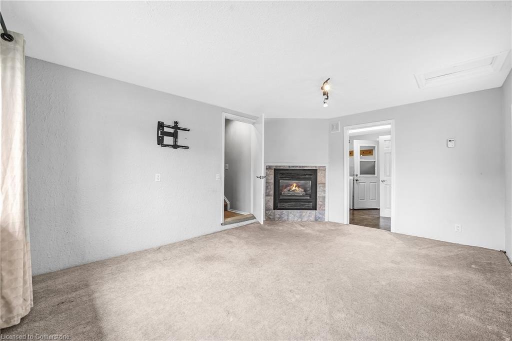 96 Elgin Street, Kawartha Lakes, ON - Indoor With Fireplace