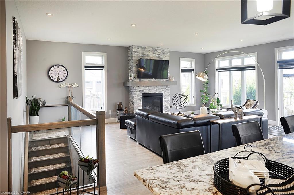 200 Juniper Street, Woodstock, ON - Indoor Photo Showing Other Room With Fireplace