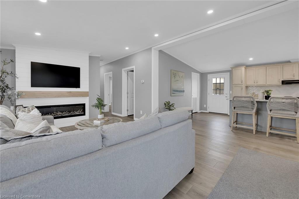 2 Driftwood Crescent, Nanticoke, ON - Indoor Photo Showing Living Room With Fireplace