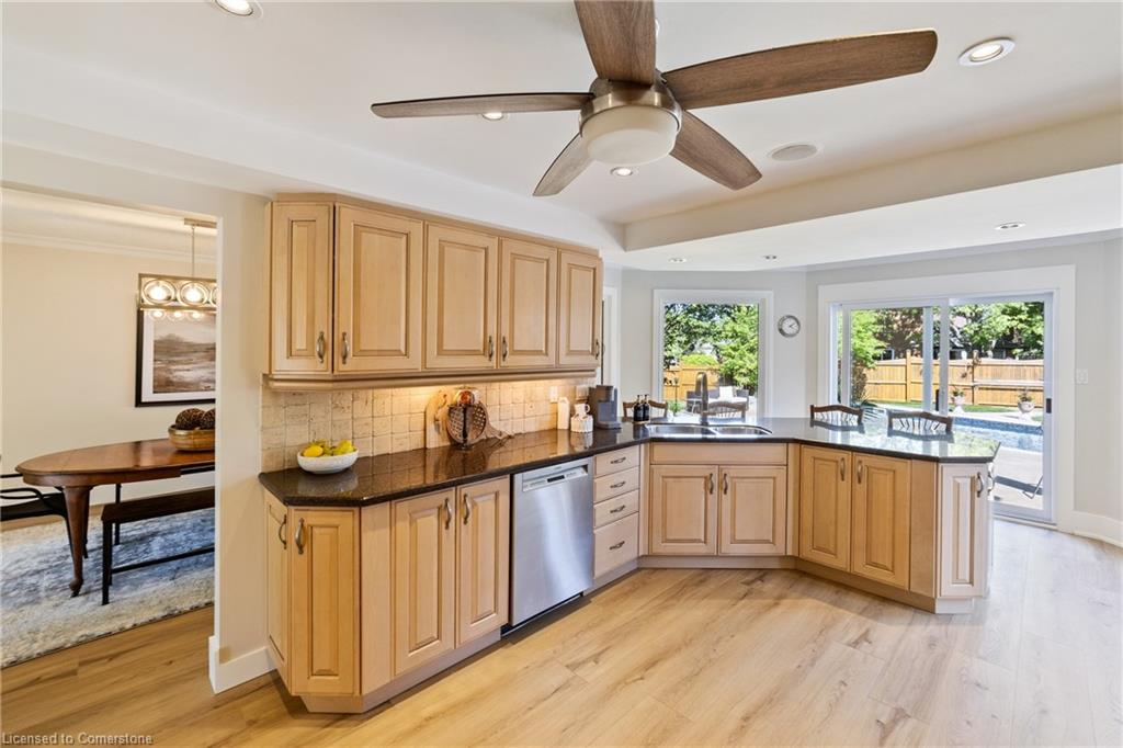 2131 Upland Drive, Burlington, ON - Indoor Photo Showing Kitchen With Double Sink