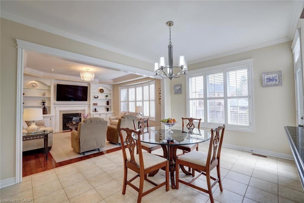 1400 Ferncrest Road, Oakville, ON - Indoor Photo Showing Dining Room With Fireplace