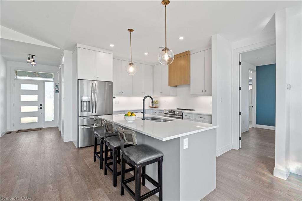 155 Mcleod Street, Parkhill, ON - Indoor Photo Showing Kitchen With Upgraded Kitchen