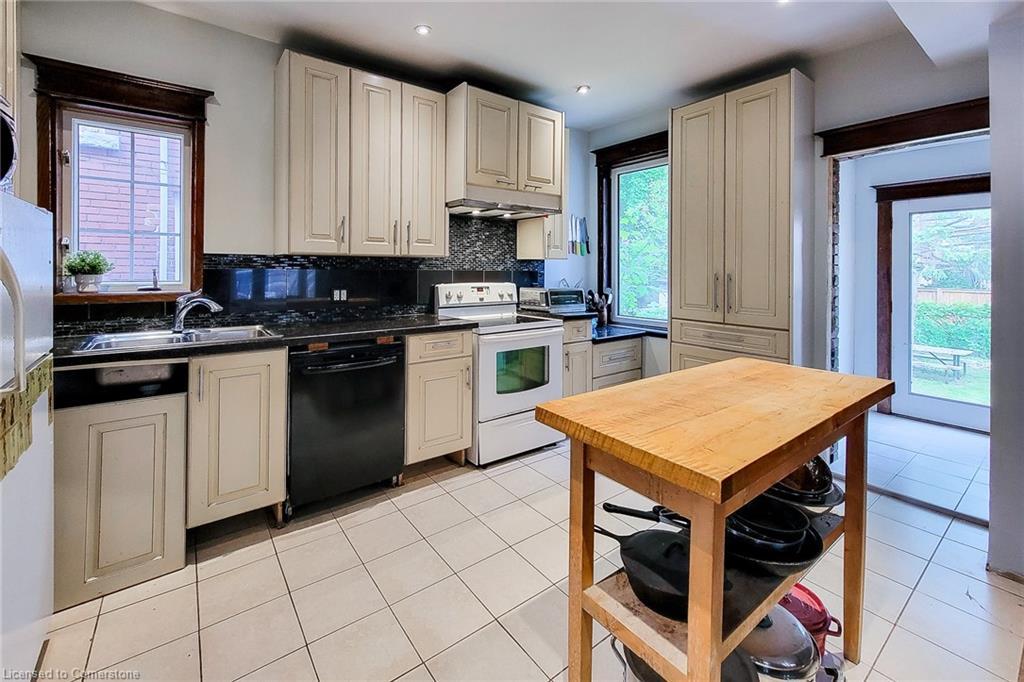 63 Carrick Avenue, Hamilton, ON - Indoor Photo Showing Kitchen With Double Sink
