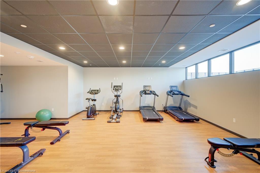 209-108 Garment Street, Kitchener, ON - Indoor Photo Showing Gym Room
