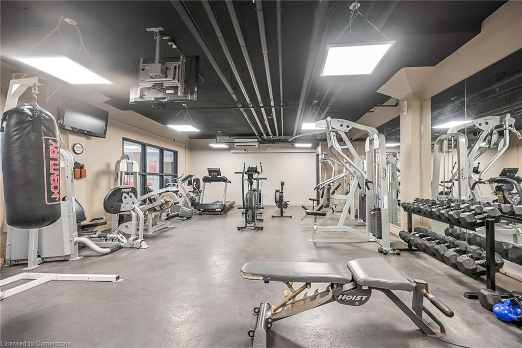 2908-150 Charlton Avenue E, Hamilton, ON - Indoor Photo Showing Gym Room