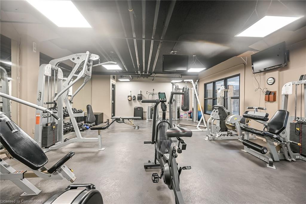 2908-150 Charlton Avenue E, Hamilton, ON - Indoor Photo Showing Gym Room
