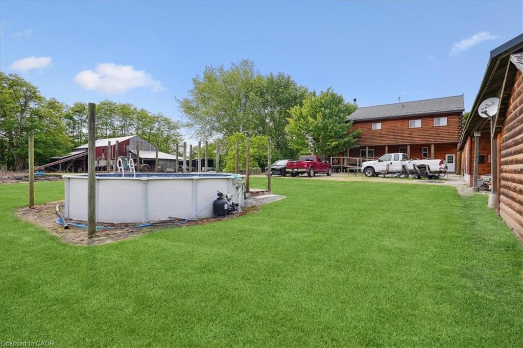 96 Charlotteville 2 Road, St. Williams, ON - Outdoor With Above Ground Pool With Backyard
