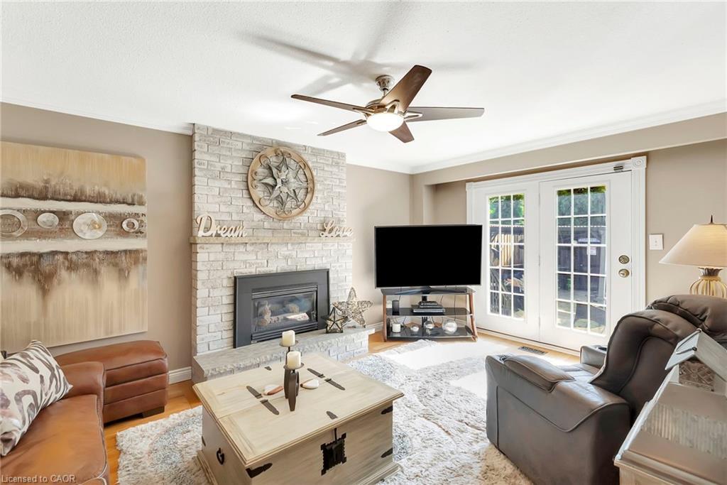 2325 Duncaster Drive, Burlington, ON - Indoor Photo Showing Living Room With Fireplace