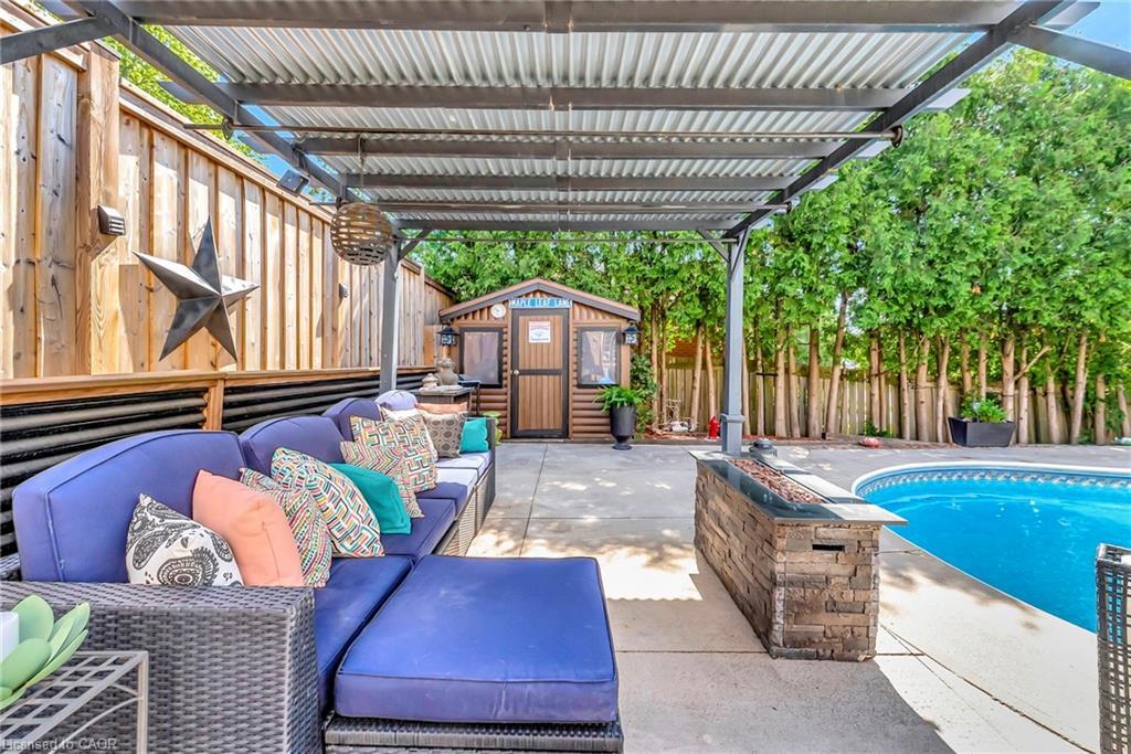 2325 Duncaster Drive, Burlington, ON - Outdoor With In Ground Pool With Deck Patio Veranda