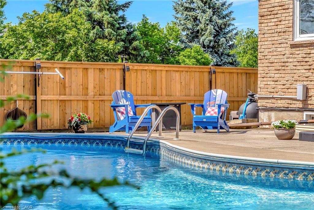 2325 Duncaster Drive, Burlington, ON - Outdoor With In Ground Pool With Deck Patio Veranda