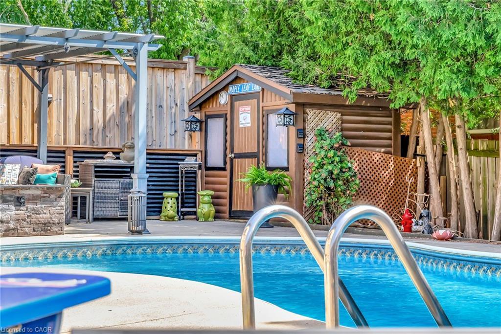 2325 Duncaster Drive, Burlington, ON - Outdoor With In Ground Pool With Deck Patio Veranda