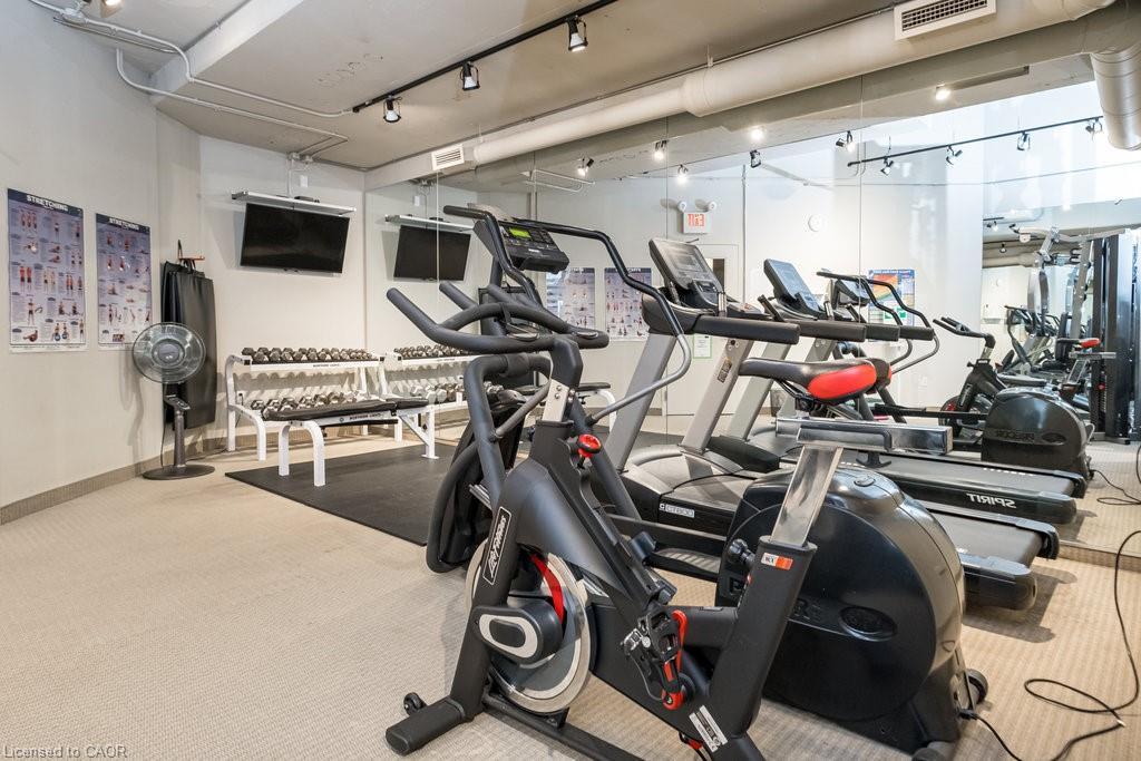 102-66 Bay Street S, Hamilton, ON - Indoor Photo Showing Gym Room