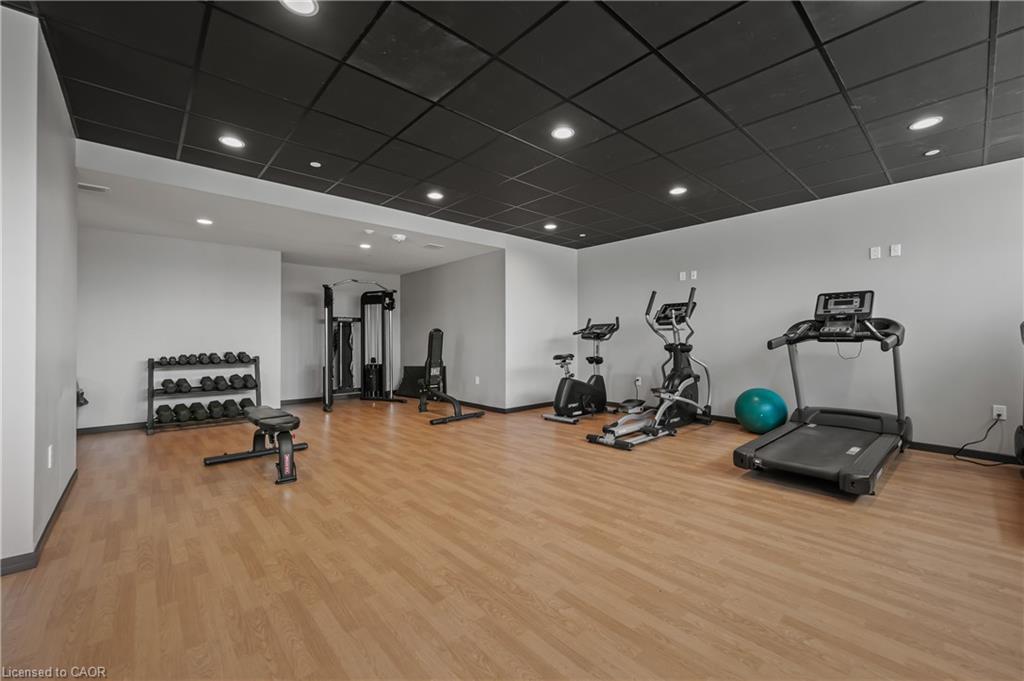 2305-108 Garment Street, Kitchener, ON - Indoor Photo Showing Gym Room