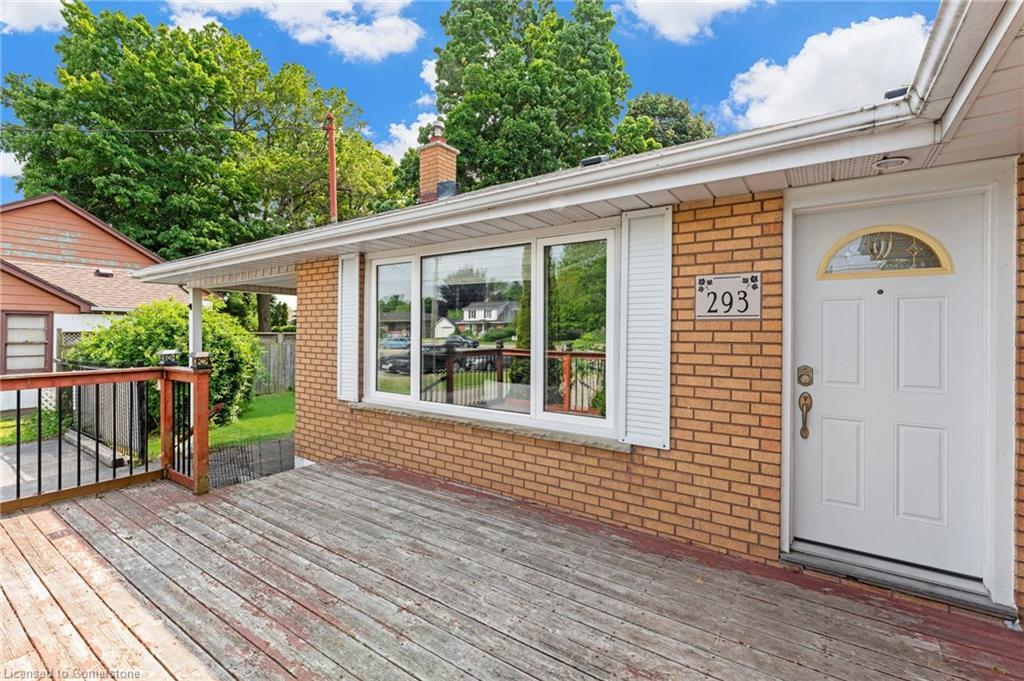 293 King George Road, Brantford, ON - Outdoor With Deck Patio Veranda With Exterior