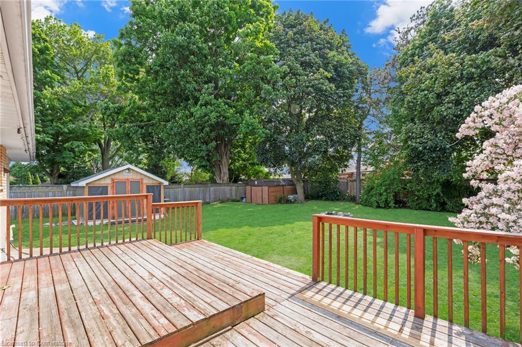 293 King George Road, Brantford, ON - Outdoor With Deck Patio Veranda With Backyard
