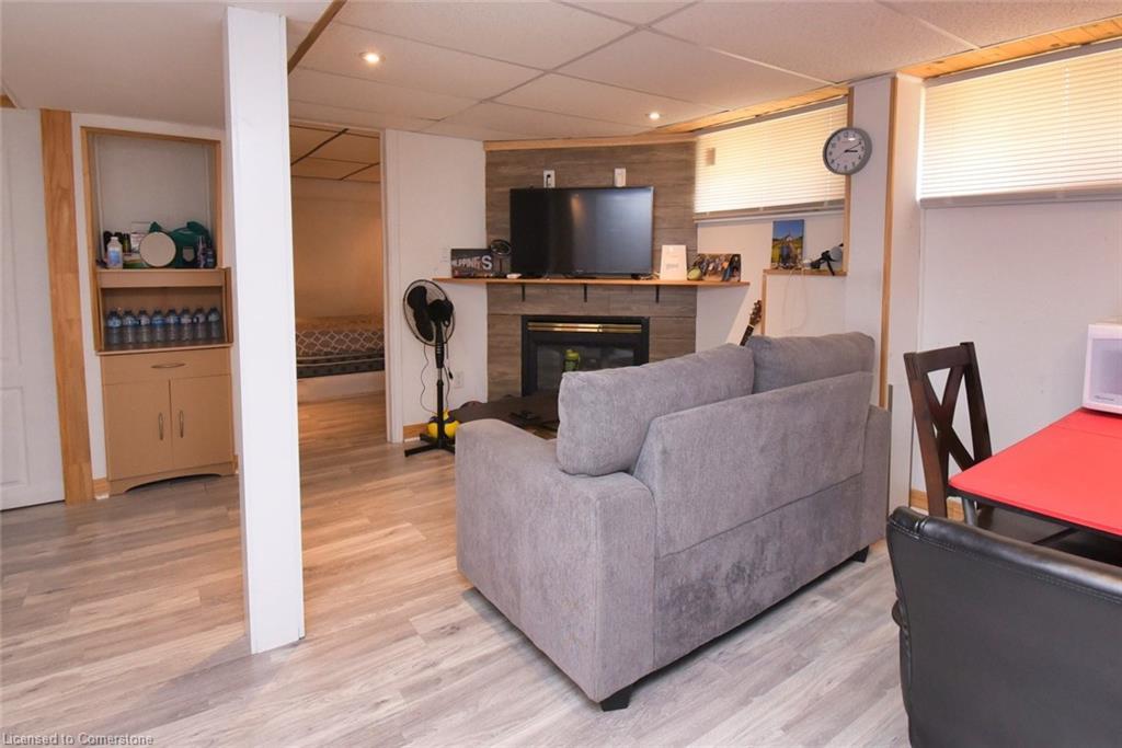 205 Ivon Avenue, Hamilton, ON - Indoor With Fireplace