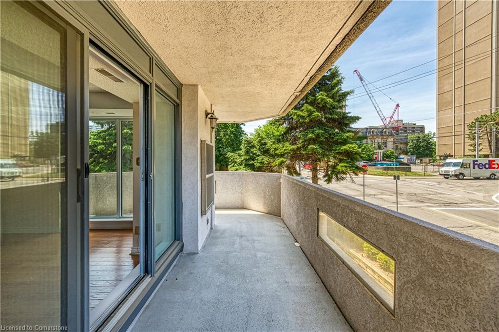 203-67 Caroline Street S, Hamilton, ON - Outdoor With Balcony With Exterior