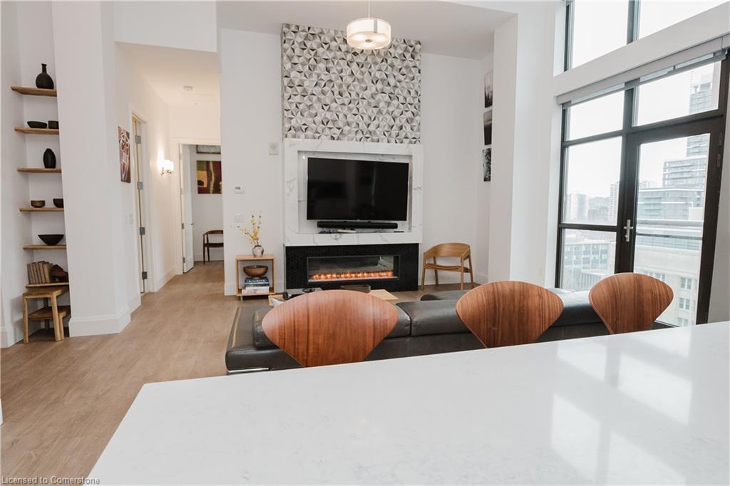 Lph13-118 King Street E, Hamilton, ON - Indoor With Fireplace