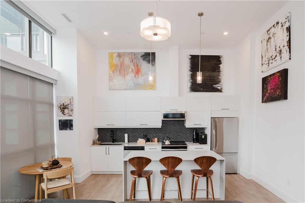 Lph13-118 King Street E, Hamilton, ON - Indoor Photo Showing Kitchen With Upgraded Kitchen