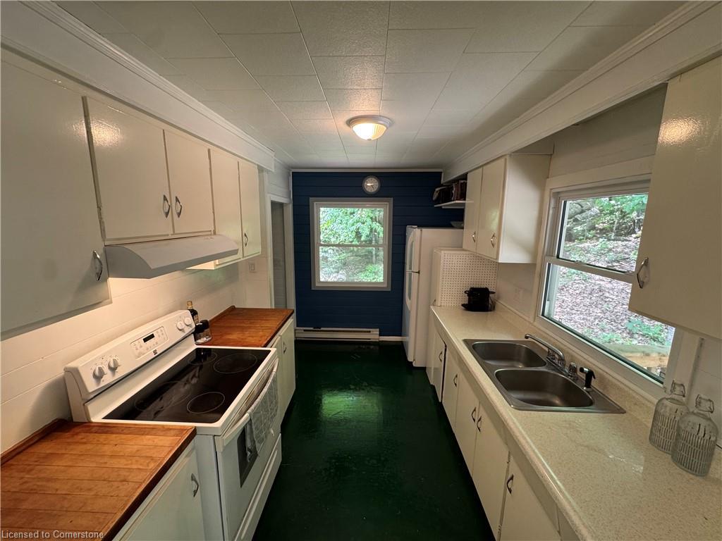 5803 Haliburton Lake Road, Dysart, ON - Indoor Photo Showing Kitchen With Double Sink