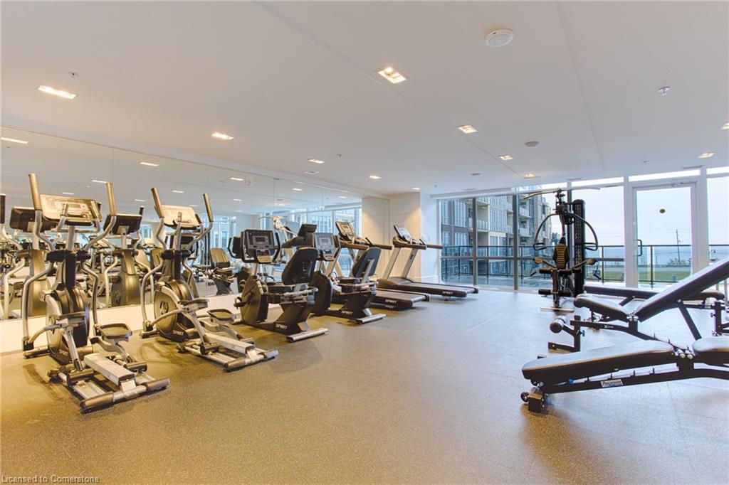 707-16 Concord Place, Grimsby, ON - Indoor Photo Showing Gym Room